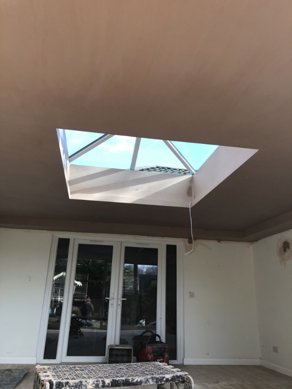 Orangery Ceiling Plaster in Berryhill Mansfield