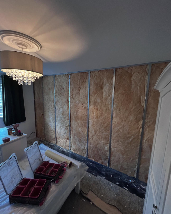 British Gypsum Sound Solutions Acoustic Wall Installation by Eaton Plastering and Rendering