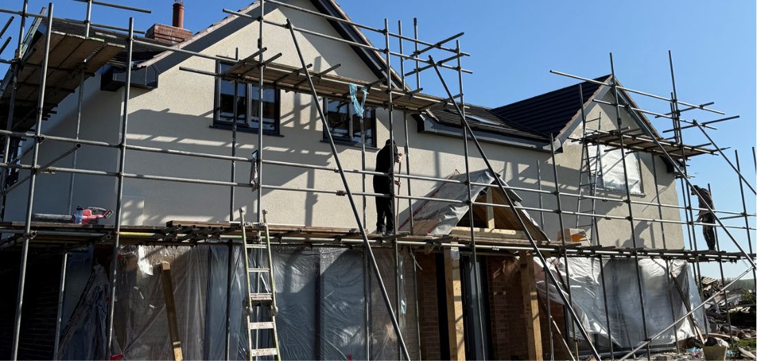 Rendering by Eaton Plastering and Rendering at a property in Kirton, Notts