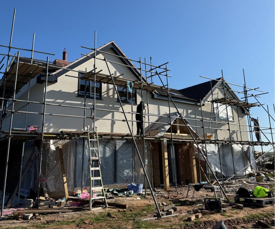 Rendering by Eaton Plastering and Rendering at a property in Kirton, Notts