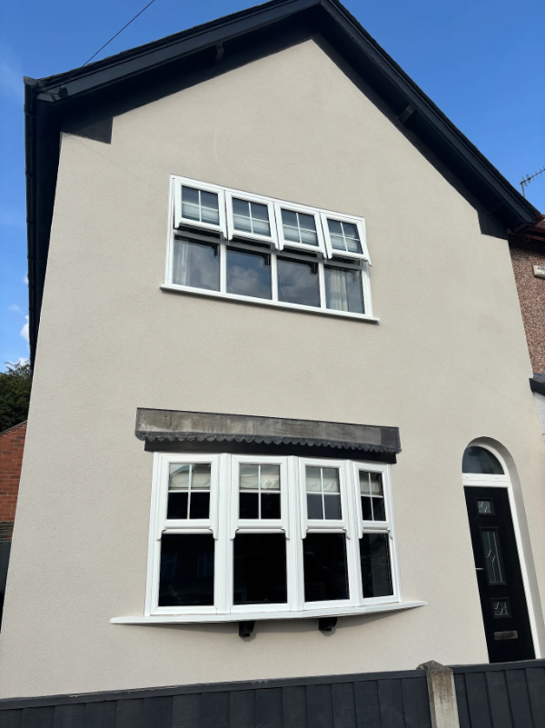 Rendering To A Detached House In Mansfield, before work started